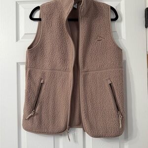 TNA Polartec Fleece Vest - Small - Taupe